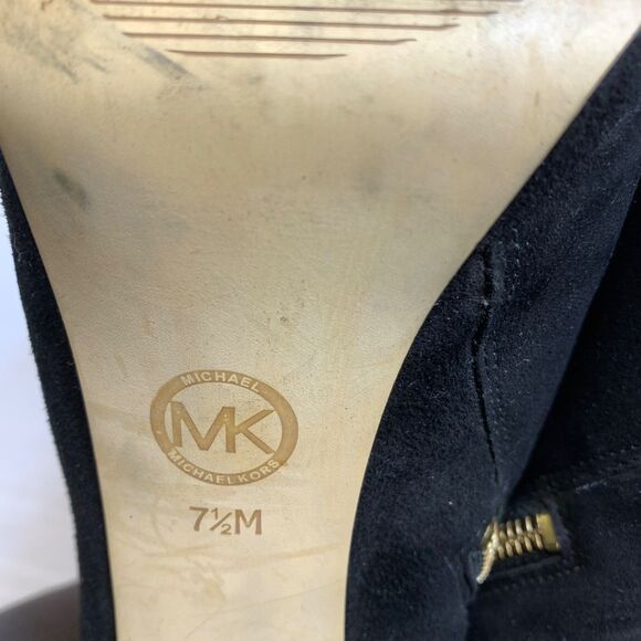 Michael Kors Women's Black Platform Bootie Ankle Boots - Size 7.5M - Picture 9 of 12